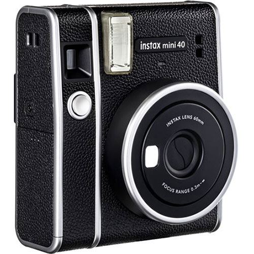 Máquina Fotográfica Instantânea Bundle Câmara Fujifilm Instax mini 40 + Carga Instax Mini Contact Sheet + Bolsa - Preto - Image 2
