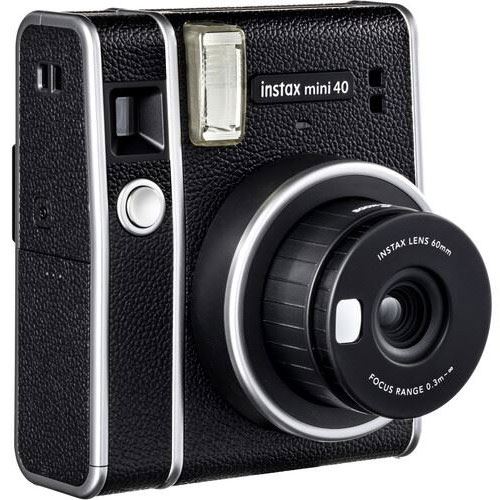 Máquina Fotográfica Instantânea Bundle Câmara Fujifilm Instax mini 40 + Carga Instax Mini Contact Sheet + Bolsa - Preto - Image 5