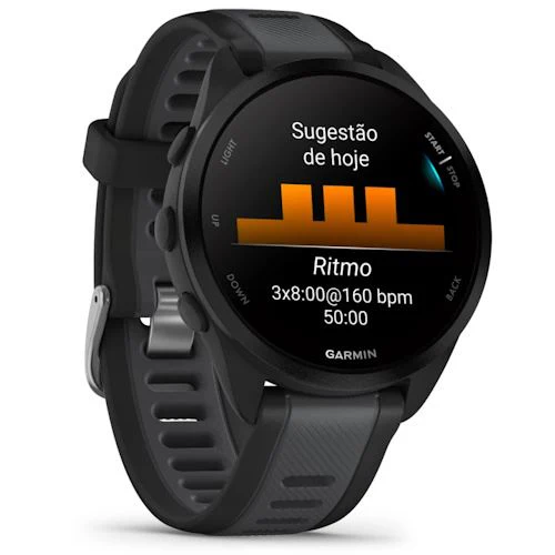 Smartwatch Garmin Forerunner 165 Music - Preto/Cinzento - Image 3