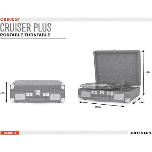 Gira-Discos Bluetooth Crosley Cruiser + Tourmaline - Image 4