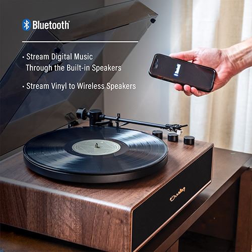 Gira Discos Bluetooth Crosley Stave - Walnut - Image 16