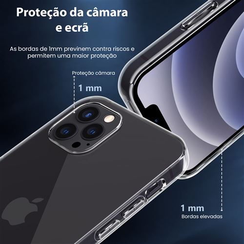 Glass Dúo: Película Ecrã Vidro Temperado + Capa Icoveri para Apple iPhone 14 Plus - Transparente - Image 4