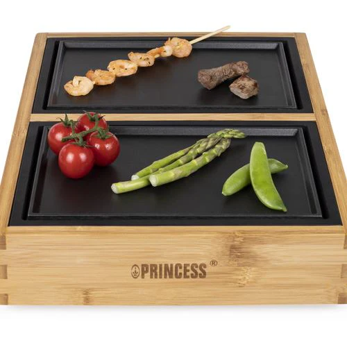Grelha Elétrica de Mesa Princess Dinner4Two Pure 104020 2x210W - Image 3