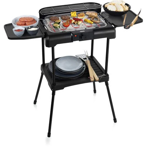 Grelhador BBQ com Apoio Lateral Princess 112250 | 2200 W - Preto - Image 2