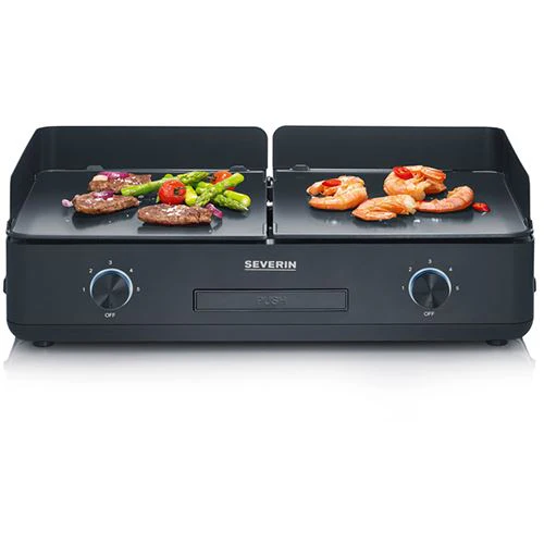 Grelhador Elétrico de Contacto Severin PG8569 2200W - Preto