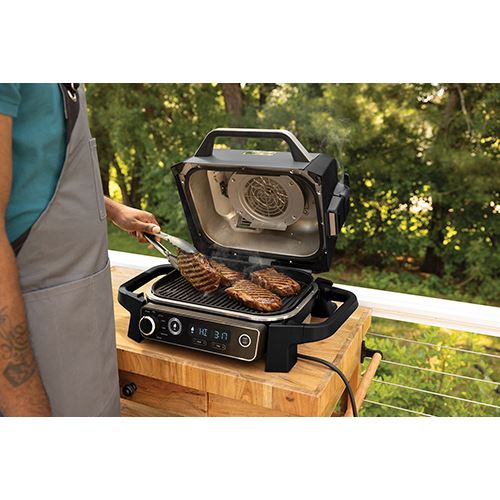Grelhador Elétrico de Exterior + Air Fryer Ninja OG701EU | 2400 W - Image 6