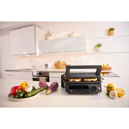 Grelhador Elétrico de Placas Braun Multigrill 5 CG5010IGY | 2000W | Preto/Aço inox - Image 3