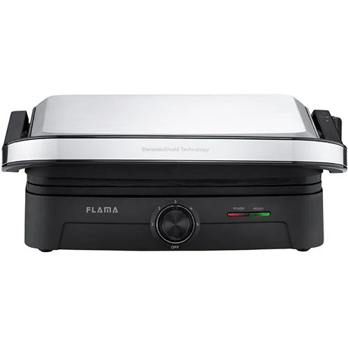 Grelhador Elétrico de Placas Flama 4522FL Heat Pro 2000W - Preto | Inox