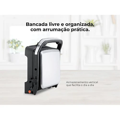 Grelhador Elétrico de Placas Flama 4522FL Heat Pro 2000W - Preto | Inox - Image 6