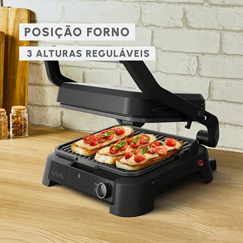 Grelhador Elétrico de Placas Moulinex GI5108F0 Supergrill 3 EM 1 - Preto - Image 3