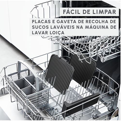 Grelhador Elétrico de Placas Moulinex GI5108F0 Supergrill 3 EM 1 - Preto - Image 6