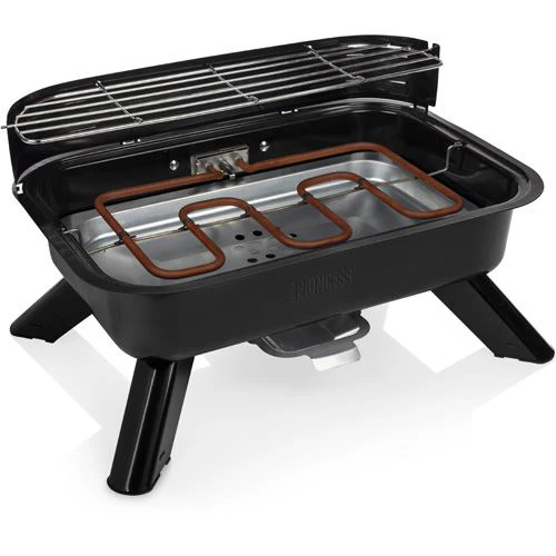 Grelhador Híbrido Elétrico ou Carvão Princess 12252 | 20000 W - Preto - Image 3