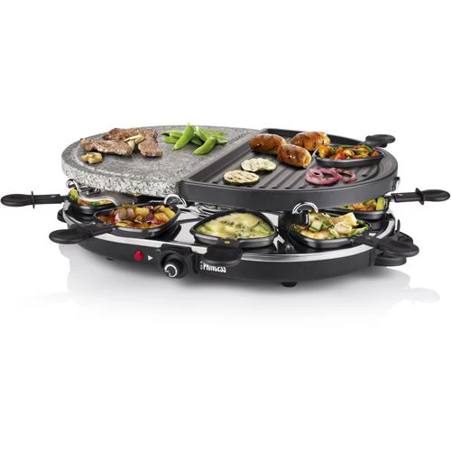 Grelhador Pedra Oval Princess 162710 8 Oval Pedra Grill Party | 1200 W - Preto - Image 2