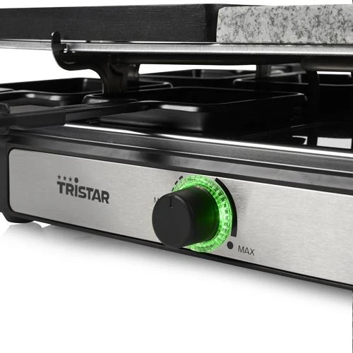 Grelhador Raclette Pedra | Teflon Tristar RA-2736 Stone Grill | 1400 W - Preto - Image 3