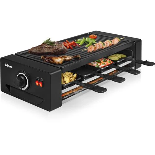 Grelhador Raclette Teflon Tristar RA-2736 Pizza 8 | 1300 W - Preto - Image 2
