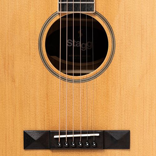 Guitarra Electroacústica SA45 DCE - Cor Natural - Stagg - Image 3