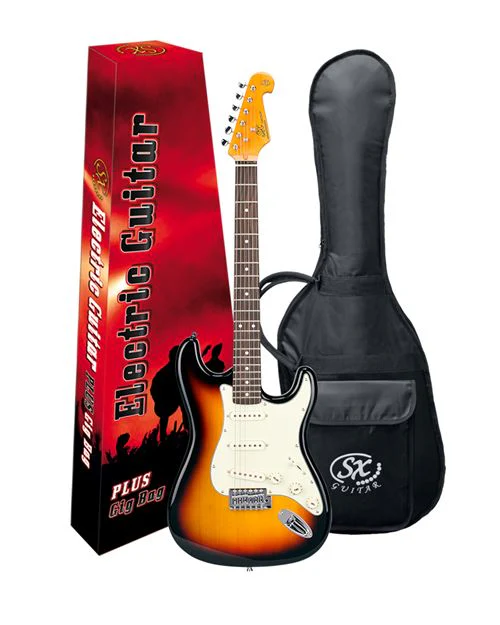 Guitarra Elétrica 62 Vintage Sunburst + Saco SX - Image 2