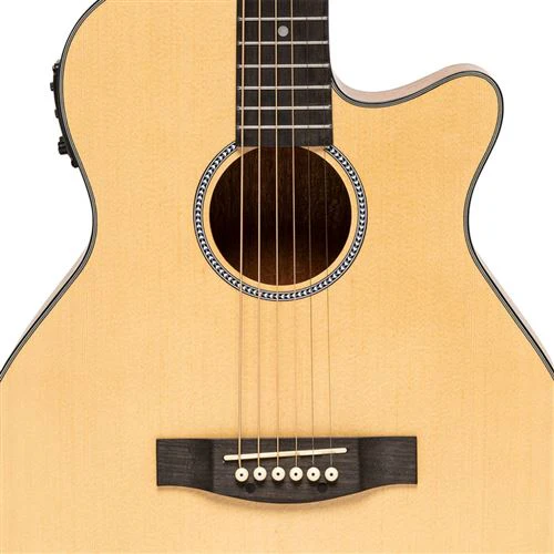 Guitarra Elétrica Acústica SA25 ACE Spruce Stagg - Image 3