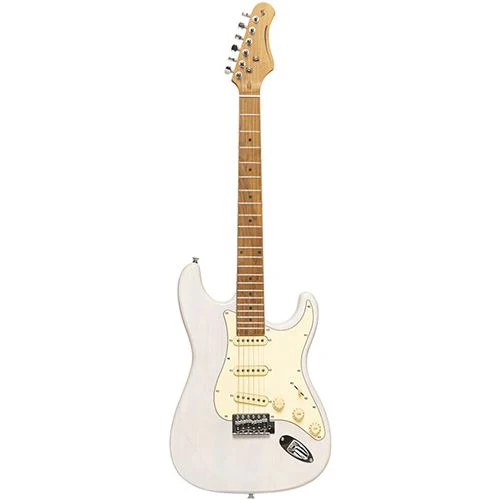 Guitarra Elétrica Stagg SES-55 WHB - Loiro Branco Brilhante