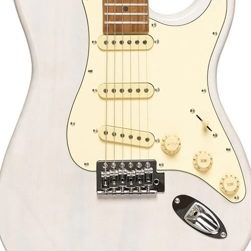 Guitarra Elétrica Stagg SES-55 WHB - Loiro Branco Brilhante - Image 4