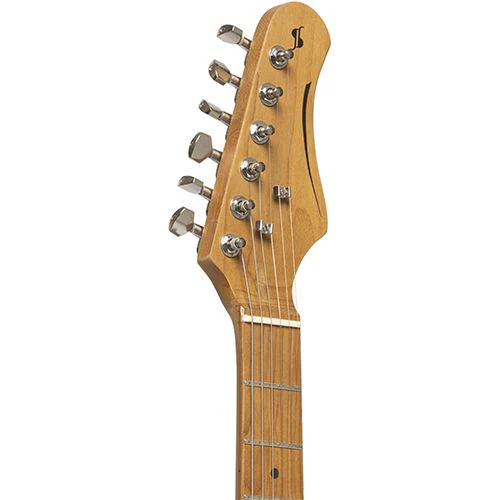 Guitarra Elétrica Stagg SES-55 WHB - Loiro Branco Brilhante - Image 5