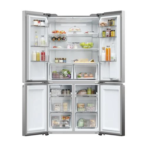 Frigorífico Americano Haier HCR5919EHMP | 190x90,8x64,8 cm | 351 L | E | Platina, Inox - Image 2