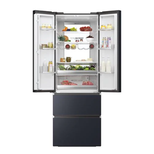 Frigorífico Americano Haier HFW7720ENMB | 200,6x70x67,5 cm | 337 L | E | Preto - Image 2
