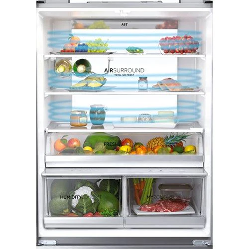 Frigorífico Americano Haier HFW7819EWMP | 192,5x83x66,9 cm | 537 L | E | Inox - Image 4