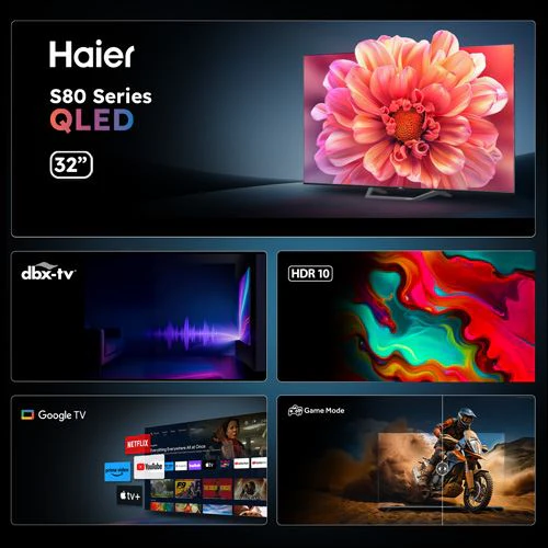 Smart TV Haier H32S80EFX | QLED | Full HD | 32'' | 81 cm | F - Image 3