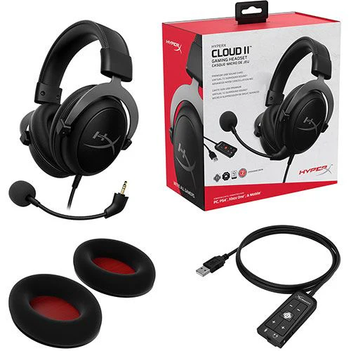 Auscultadores Gaming HyperX Cloud II - Gun Metal - Image 5