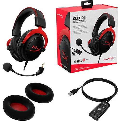 Auscultadores Gaming HyperX Cloud II - Vermelho - Image 7