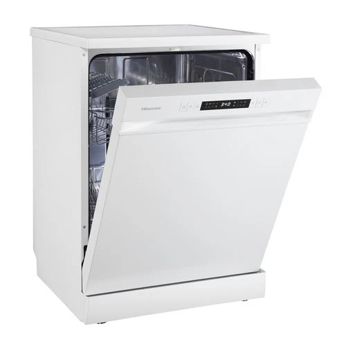 Máquina de Lavar Loiça Hisense HS623D10W | 14 talheres | 60 cm | D | Branco - Image 4