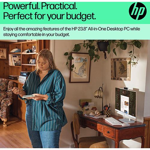 Desktop All in One HP 24-cr0019np | 23.8'' | Ryzen 5 7520U | 16GB | 512GB SSD - Image 6