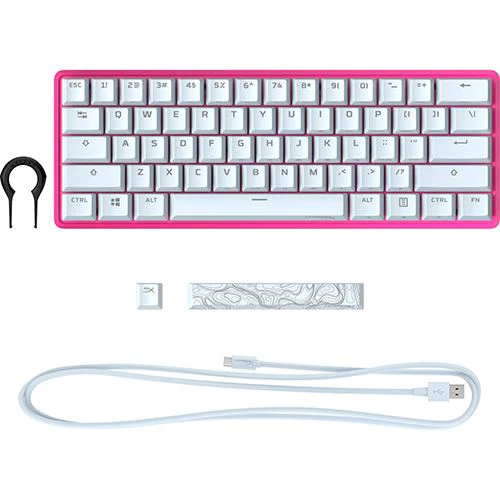 Teclado Gaming HyperX Alloy Origins 60 RGB - Layout US - Branco - Image 5