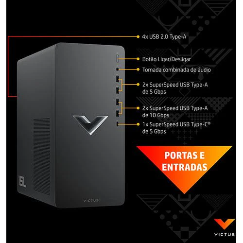 Desktop Gaming Victus by HP 15L TG02-2005NP | GeForce RTX™ 4060 | i5-14400F | 16GB | 512GB SSD - Image 4