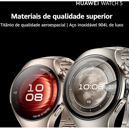 Huawei Watch 5 42mm - Titanium White - Image 3
