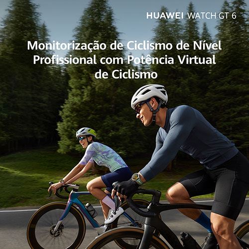 Huawei Watch GT6 - 41mm - Dourado | Bracelete Pele Sintética Branca - Image 6