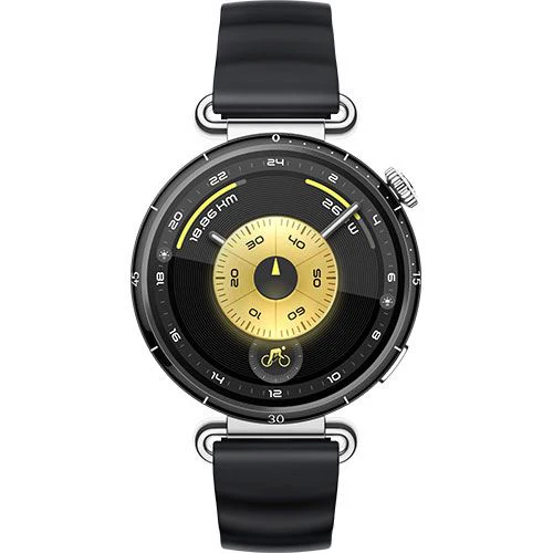 Huawei Watch GT6 - 41mm - Prateado | Bracelete Fluoroelastómero Preto - Image 2