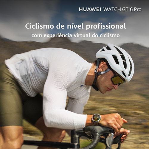 Huawei Watch GT6 Pro - 46mm - Prateado | Bracelete de Tecido Compósito Castanho - Image 5