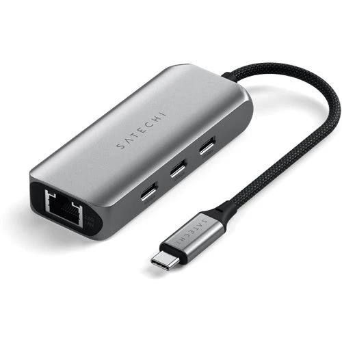Hub Adaptador 4-em-1 Satechi ST-H3C25EM 2.5 Gigabit Ethernet