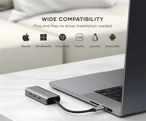 Hub Adaptador 4-em-1 Satechi ST-H3C25EM 2.5 Gigabit Ethernet - Image 10