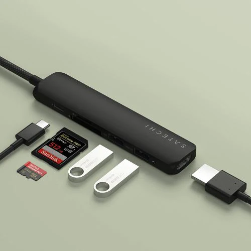 Hub Adaptador 6-em-1 USB-C Slim Multiportas Satechi ST-P6SM - Image 6