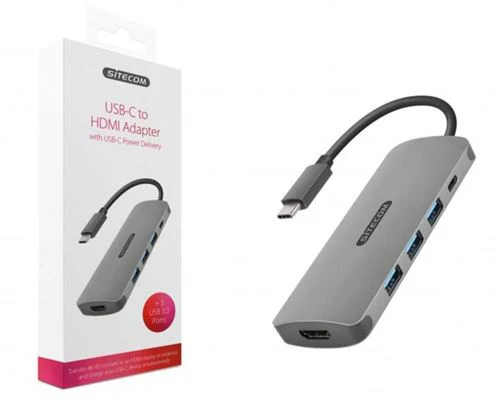 HUB USB 3.0 Sitecom 3x USB-A. 1xUSB-C. 1xHDMI (190972) - Image 2
