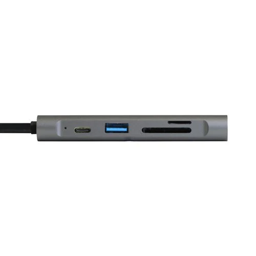 Hub USB-C Accsup 9 em 1 100W - Cinzento Escuro - Image 2