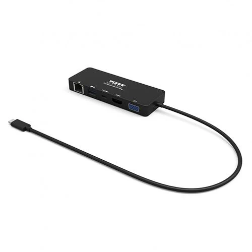 Adaptador Port Designs Travel USB-C Multiportas - Preto - Image 2