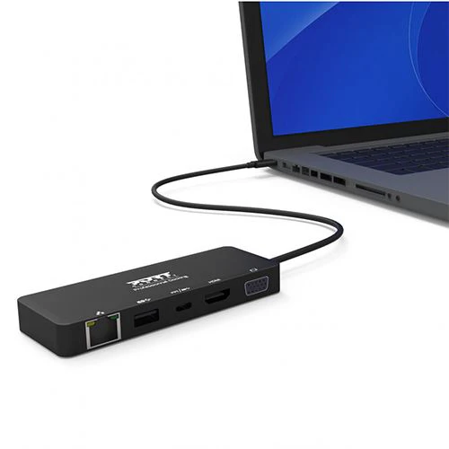 Adaptador Port Designs Travel USB-C Multiportas - Preto - Image 4