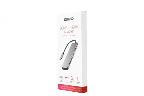Hub USB-C Sitecom 3x Usb + Card Reader + Hdmi (195727) - Image 4