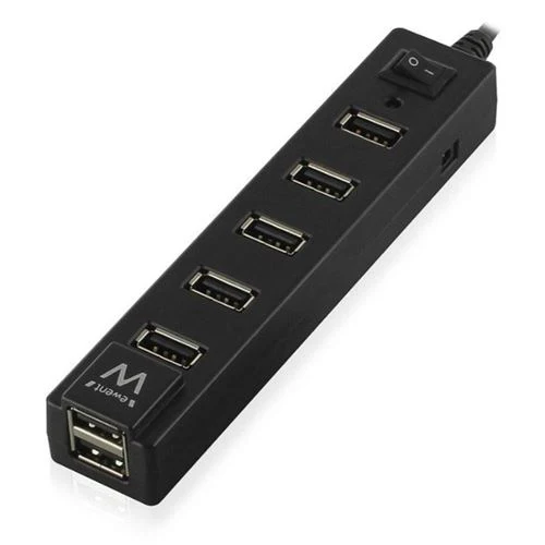 Hub USB Ewent USB 2.0 7 Portas + Switch ON/OFF (EW1130) - Image 2