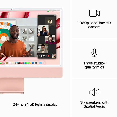 iMac | 24'' | 2023 | M3 | 256GB SSD | GPU 8-core - Rosa - Image 5