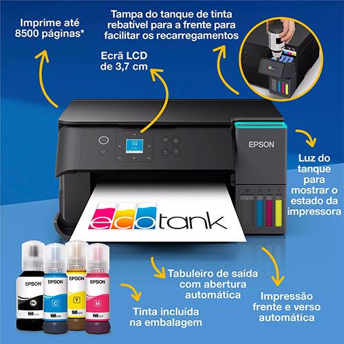 Impressora Multifunções Epson EcoTank ET-2950 - Image 3